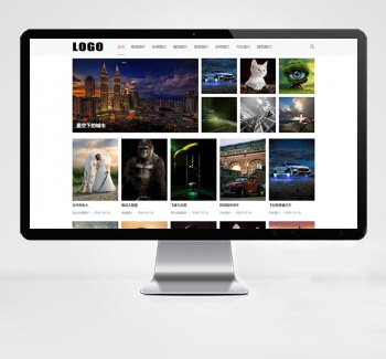 响应式图片展示pbootcms网站模板